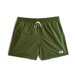 Bather Solid Olive Swim Trunk